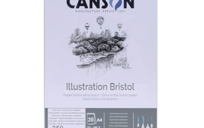 Canson Bristol extra smooth surface paper pad, 250gsm, A3 or A4, 20 sheets
