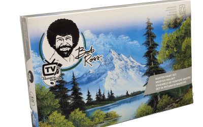 Bob Ross Painting Set Master box starter set, oil paint brushes knife