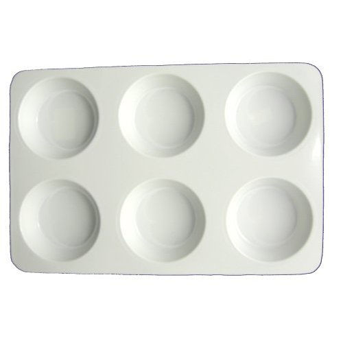 deep well palette white plastic easy to clean