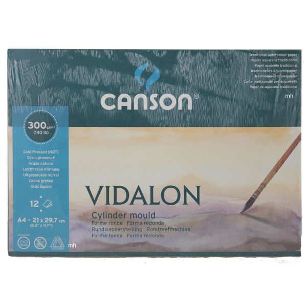 Canson Vidalon A4 Cold Pressed Watercolour Pad