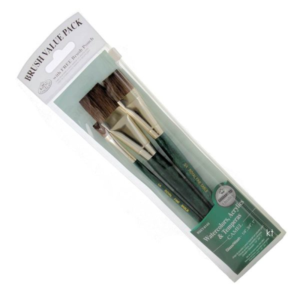 Royal and Langnickel Camel Glace/Wash brushes