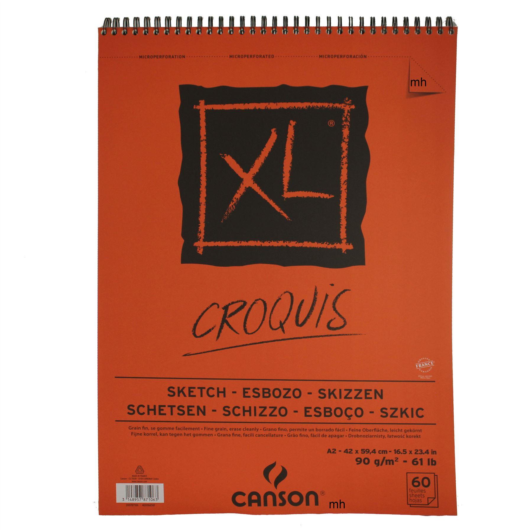 Canson XLSketch Pad A2 90gsm 60 Sheets