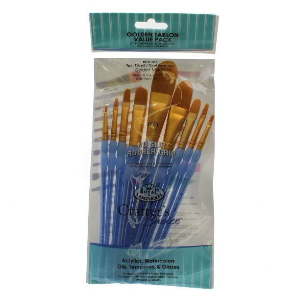 RCC-303 crafters choice golden taklon artists brushes