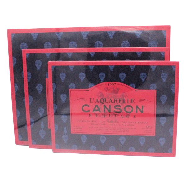 Canson Heritage Hotpress Block watercolour paper