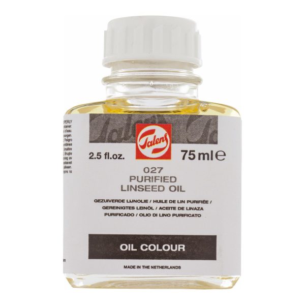 Purifed linseed oil 75ml bottle
