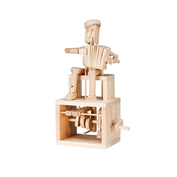 Timberkits Accordion Player wooden model flatpack kit