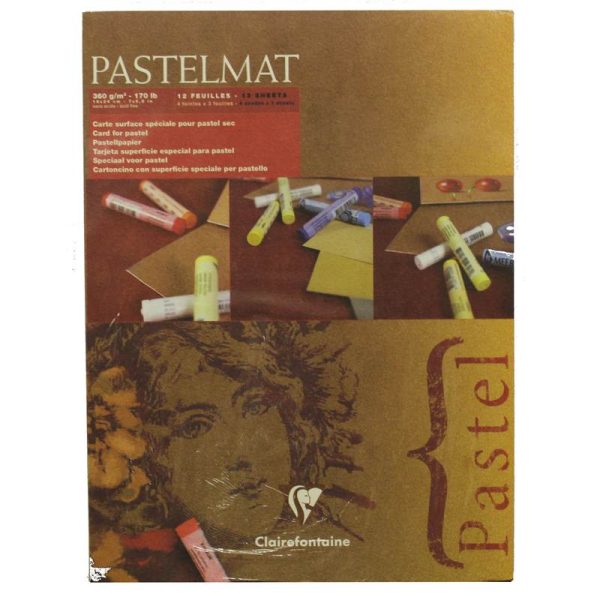 Clairefontaine Pastelmat Pad 4 Shades 360g 18"x24" 12 Sheets