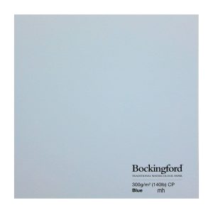 Bockingford watercolour paper Blue 2 sheet 22x15" cold Press paper 300gsm