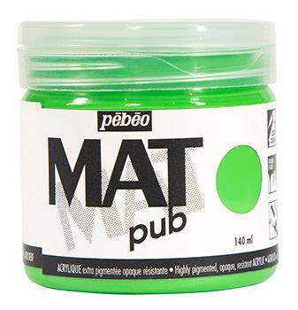 Pebeo Mat Pub acrylic paint 140ml bright green