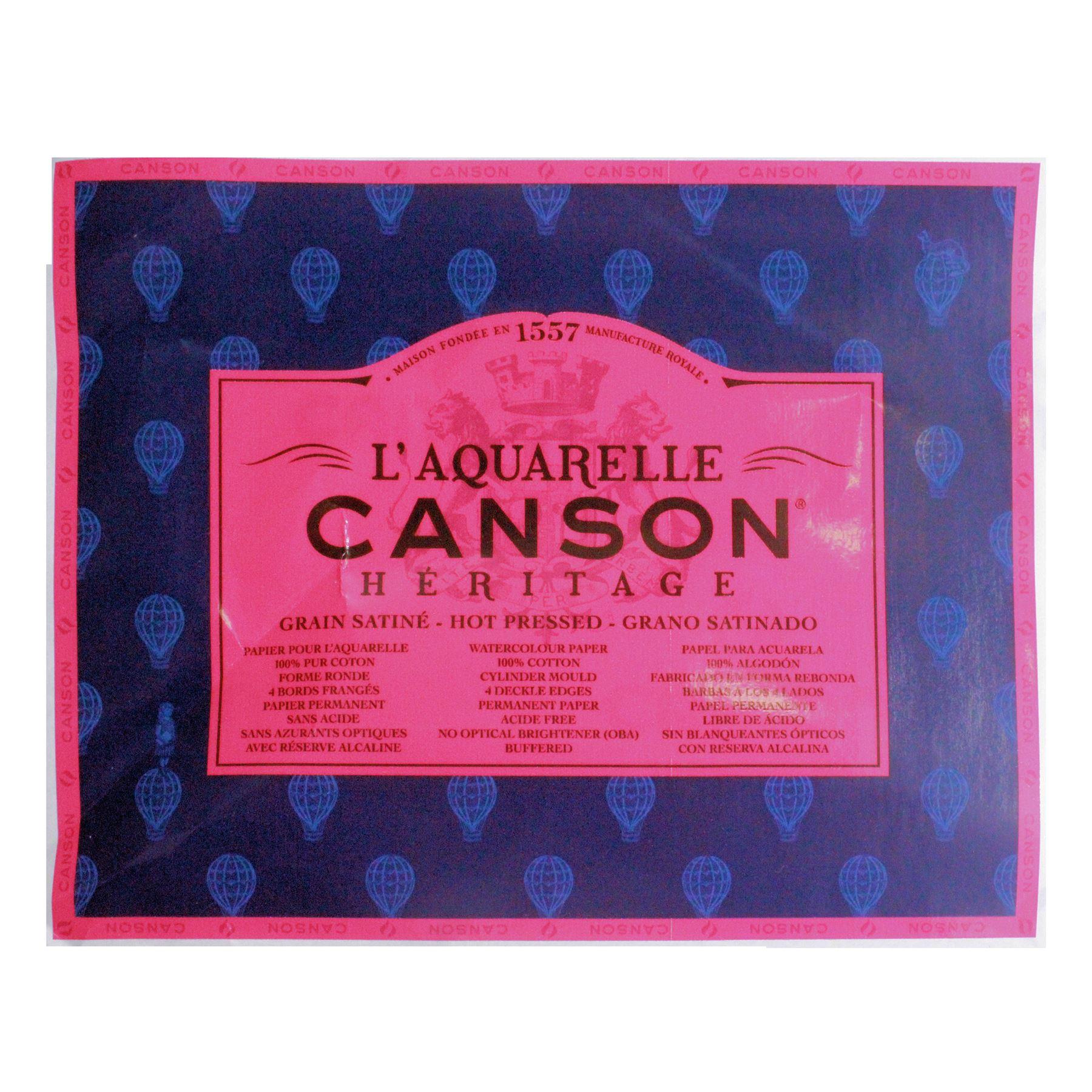 Canson L'Aquarelle Heritage artists watercolour paper sheets watermark