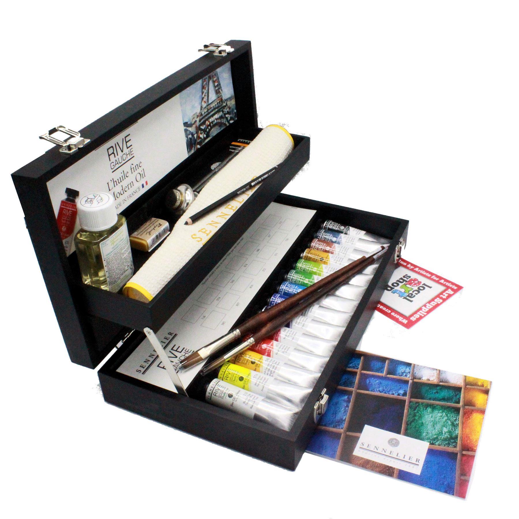 quick drying oil paint set with brushes and accessories ideal gift