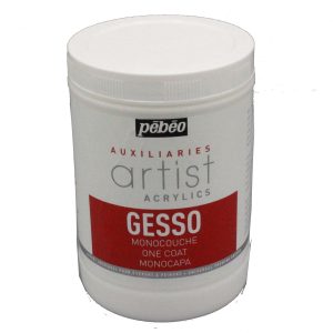 pebeo artists acrylic gesso pot one litre of primer