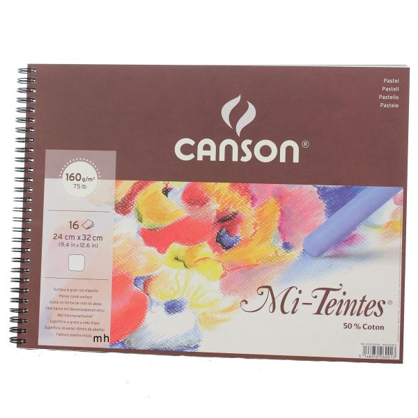 Canson pastel paper pad Mi Teintes white 24x32 paper pad