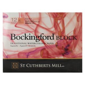 Bockingford Watercolour block Paper pad 12 Sheets 16"x12" Hot Pressed