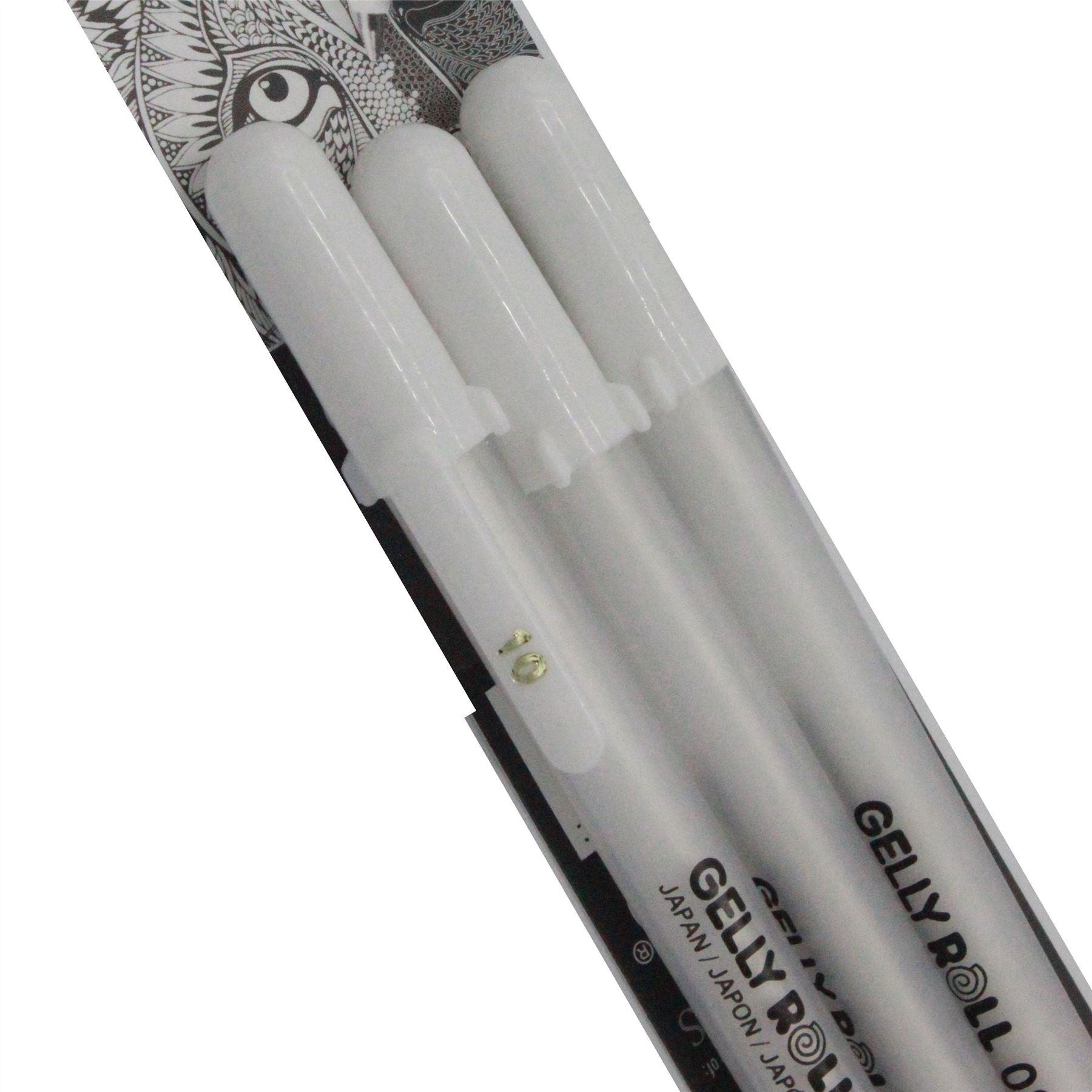 sakura bright white gelly roll pen set