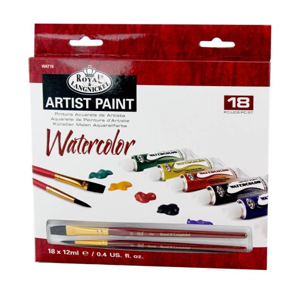 royal brush watercolour 18 paint tube paint