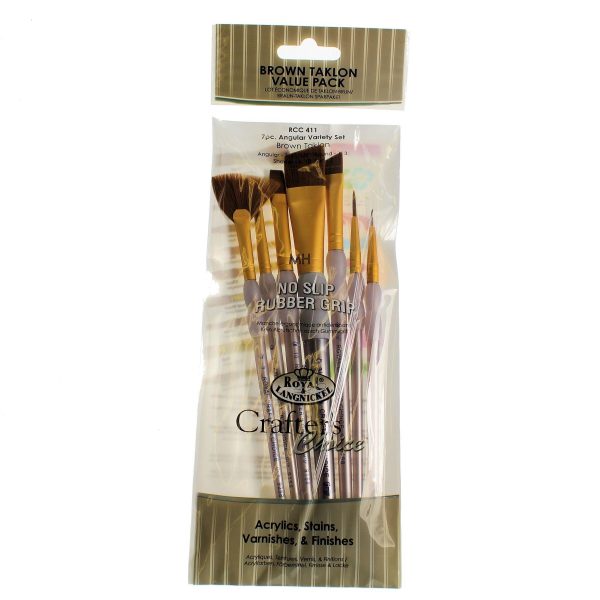 Royal Brush Craft/Art BrushGolden Taklon value pack 3pc