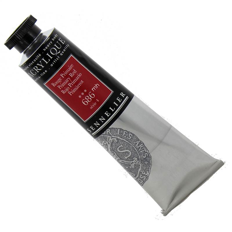 Sennelier Acrylique Acrylic Paint 60ml Tube 686 Primary Red Series 4