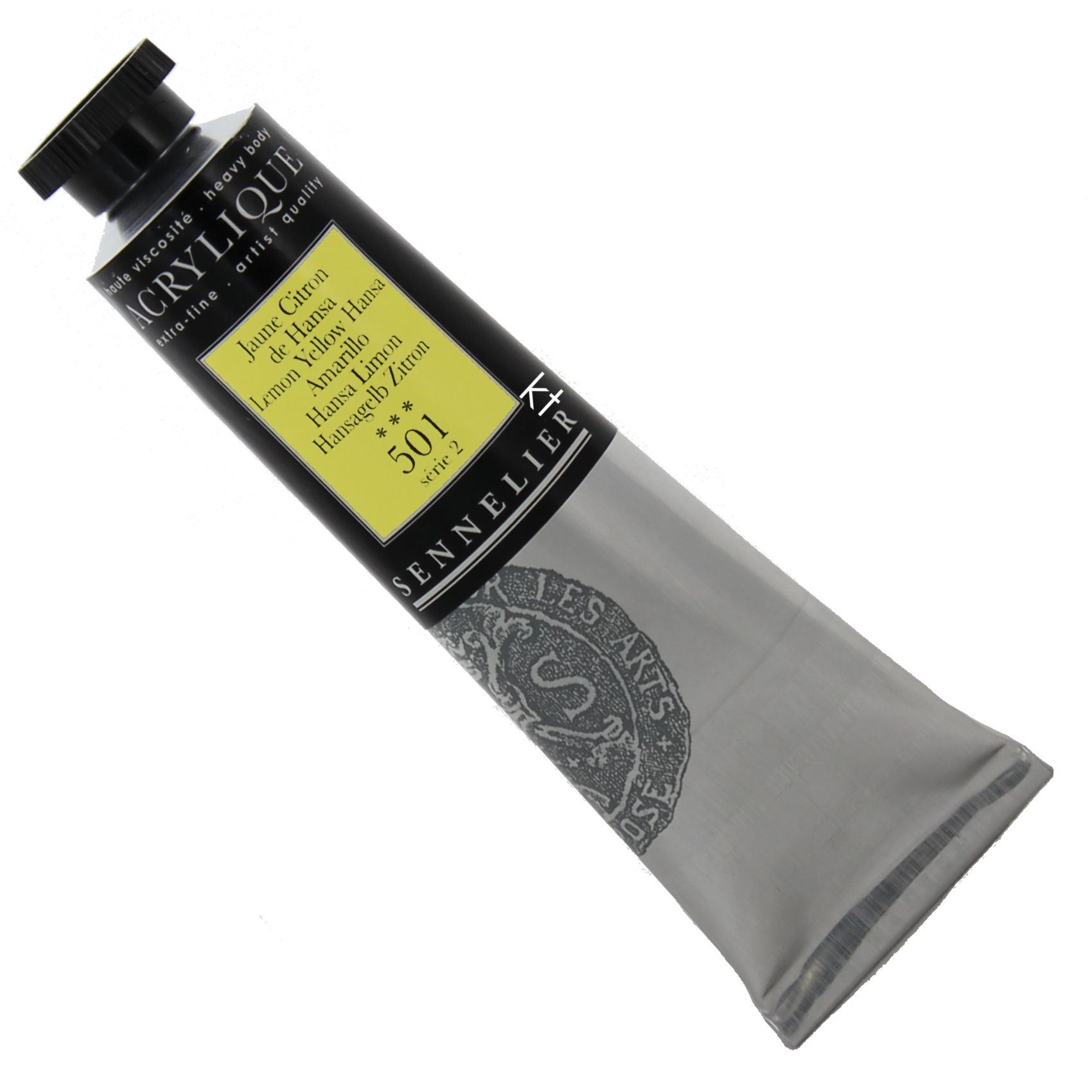 Sennelier Acrylic Paint 60ml Tube 501 Lemon Yellow Hansa Series 2