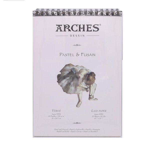 Arches Pastel & Fusain A4 spiral 130gms 20 sheets