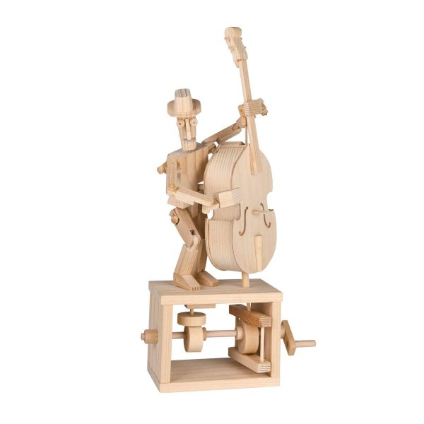 Timberkits Double Bass Player wooden model flatpack kit