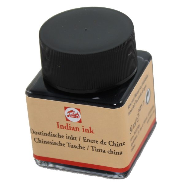 Talens 30ml black drawing writing indian ink.