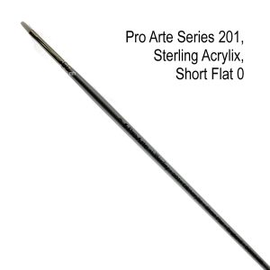 Pro Art series 201 short flat 0 brush