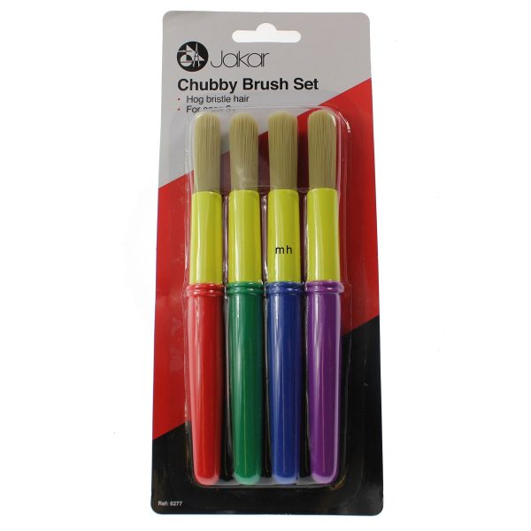 Jakar chubby brush set 4pc set 6277