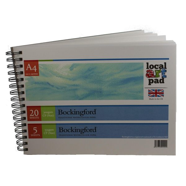 Bockingford A4 paper pad 300gsm & 535gsm bockingford paper pad