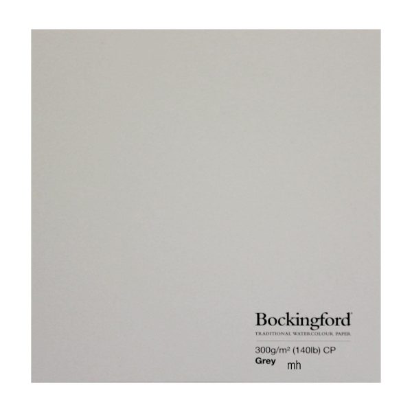 Bockingford watercolour paper Grey 300gsm 140lbs sheets