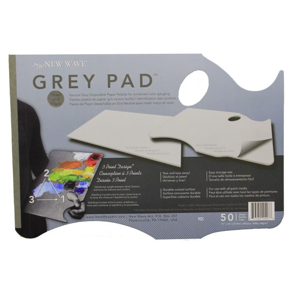 New wave Grey Pad tear off palette. localartshop