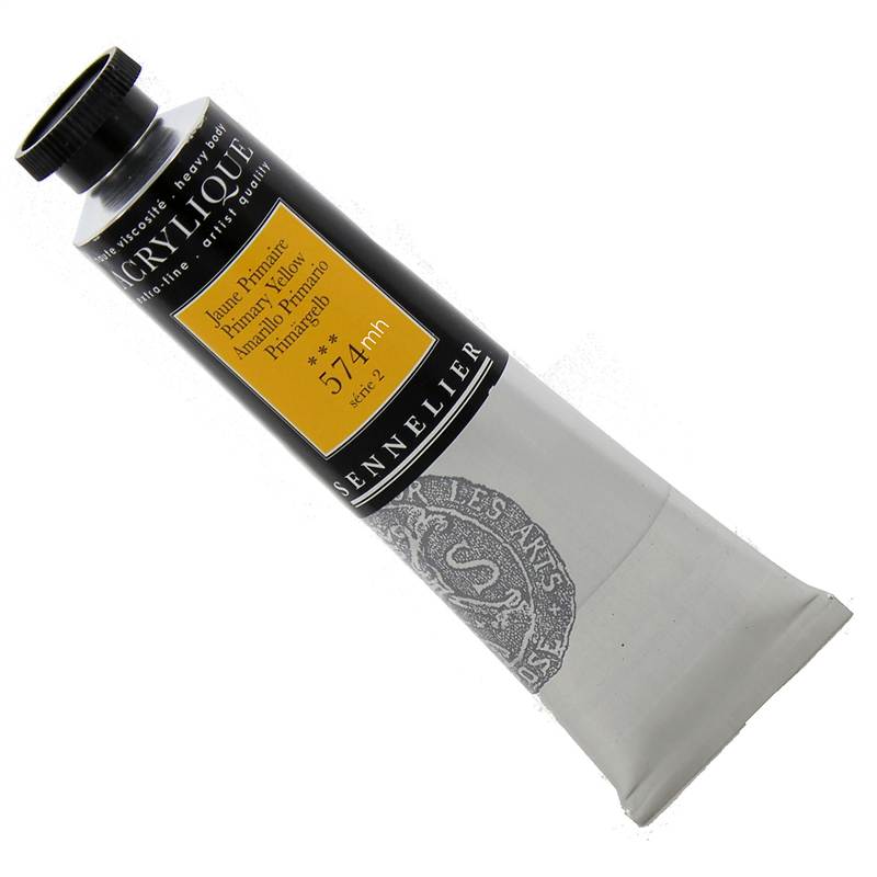 Sennelier Acrylique Acrylic Paint 60ml Tube 574 Primary Yellow Series 2
