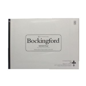 Bockingford watercolour paper pad A3 mixed rough, hot pressed and cold press paper