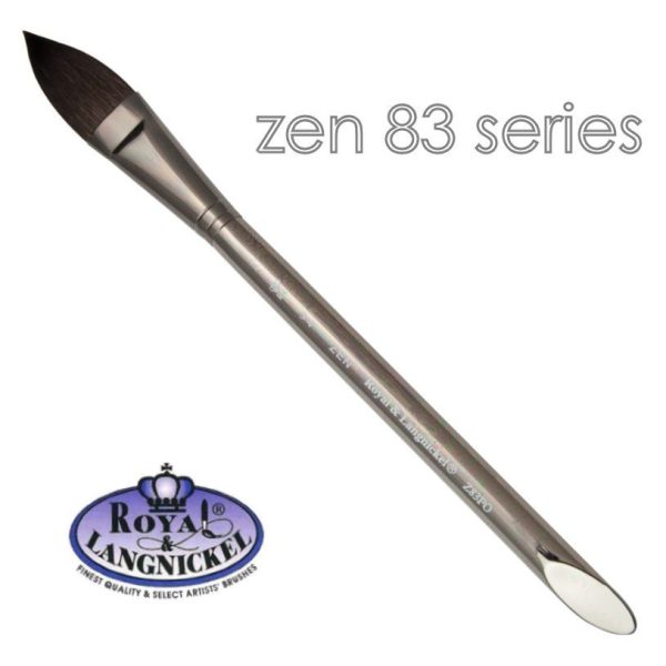 Zen Watercolour Brush Pointed Oval 3/5