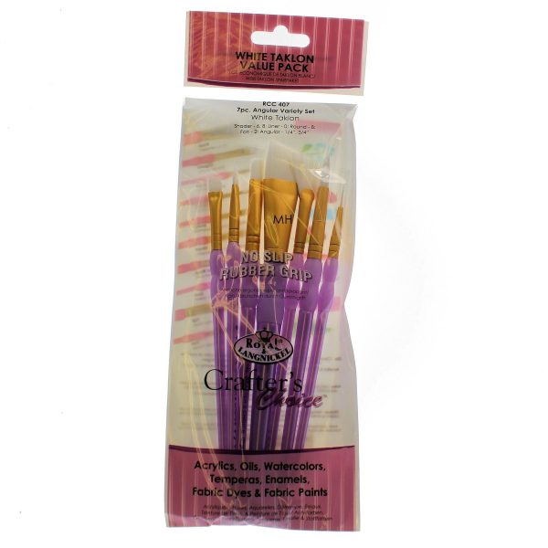 Royal Brush Craft/Art BrushGolden Taklon value pack 3pc