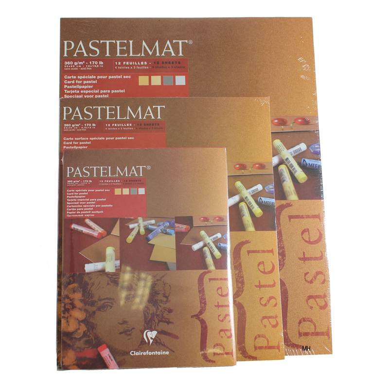multiple image Clairefontaine pastelmat pads local art shop
