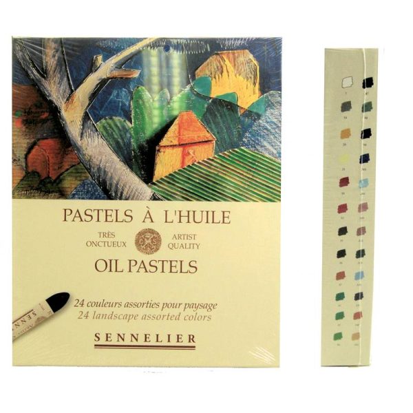 24 Landscape Oil Pastels Sennelier