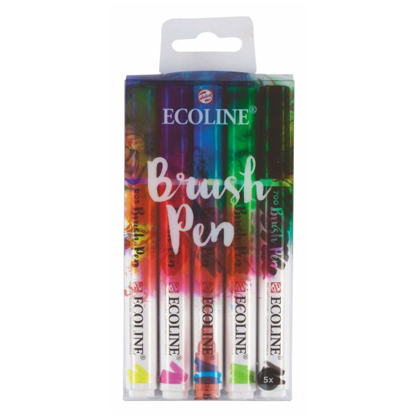 Royal Talens Ecoline Brush Pen 5 Set