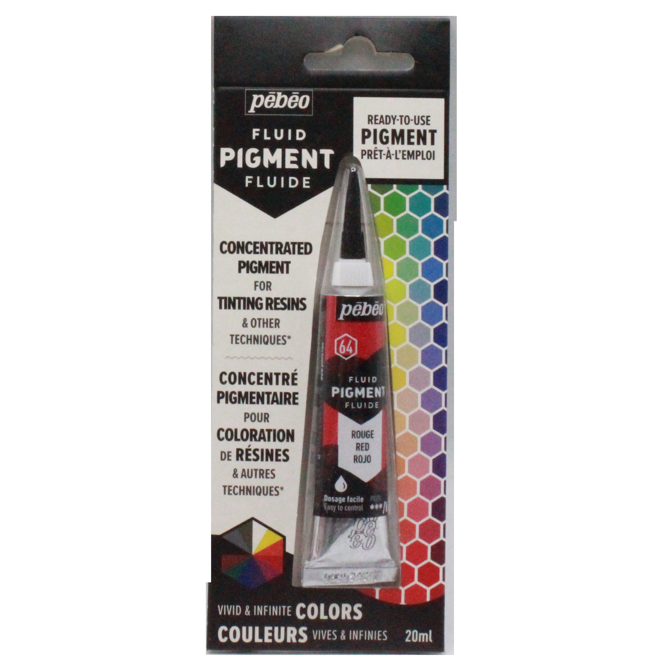 Pebeo Fluid pigment 20ml assorted colour tubes