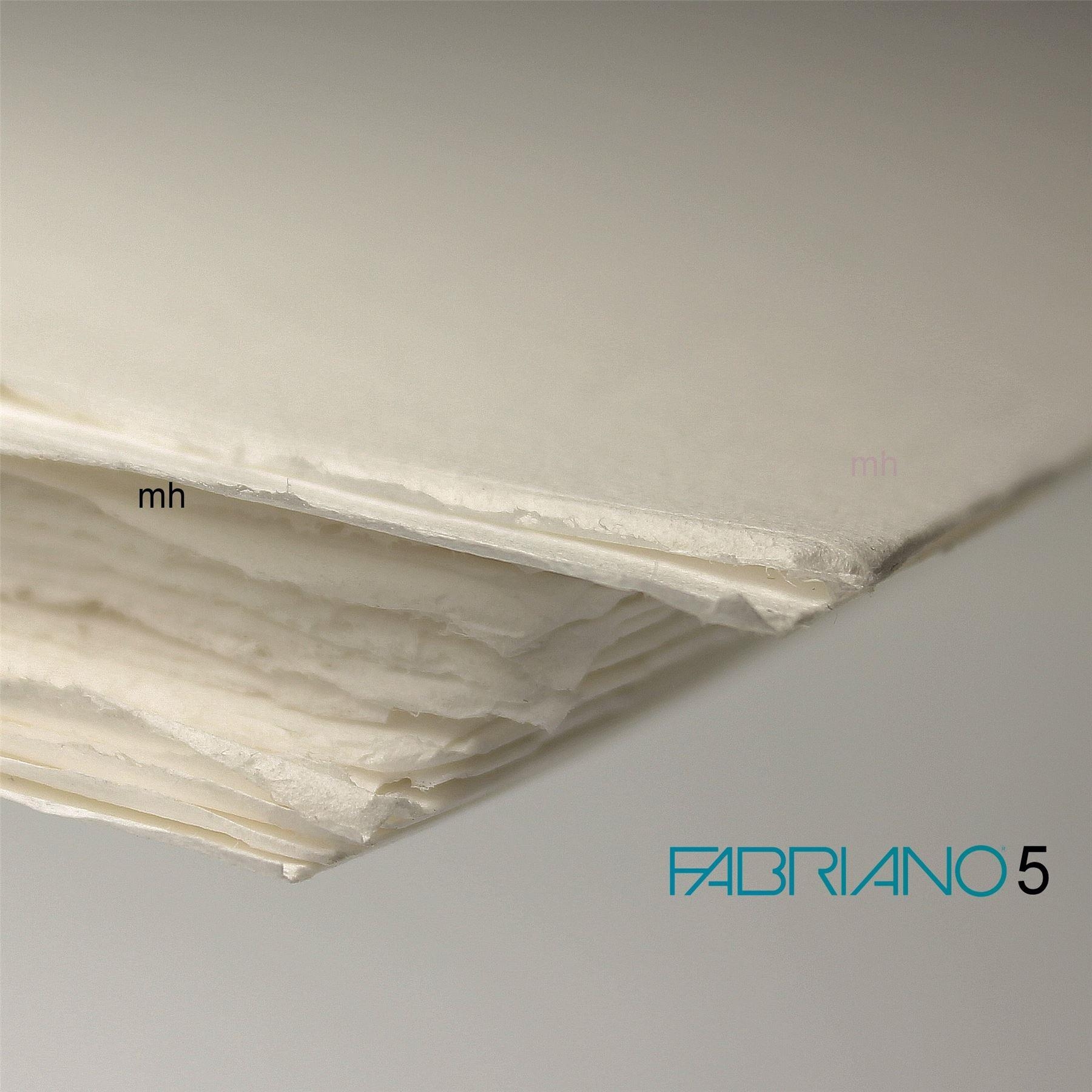 Fabriano 5 Cold Press Mould made, 50% cotton, 2 x 50cm x 35cm. 300gsm (140lbs)