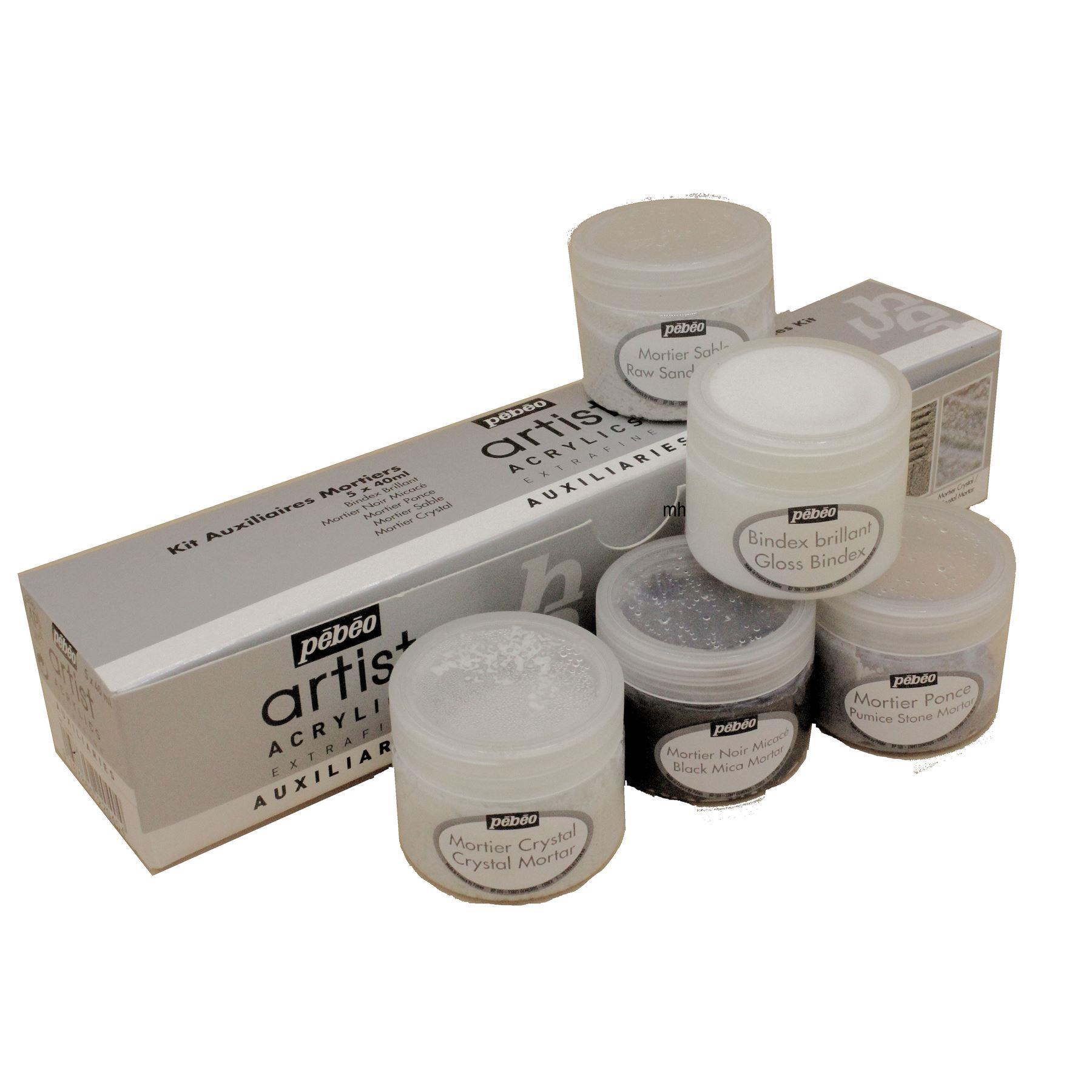 pebeo artists acrylic mortar kit set