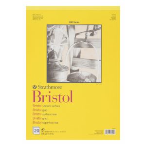 Bristol smooth paper pad 270 GSM Strathmore 300 series 20 sheets