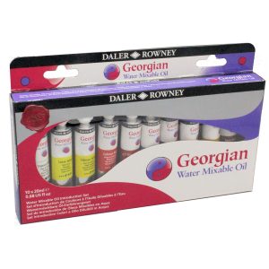 Daler Rowney Water mixable oil colour paints introduction set.