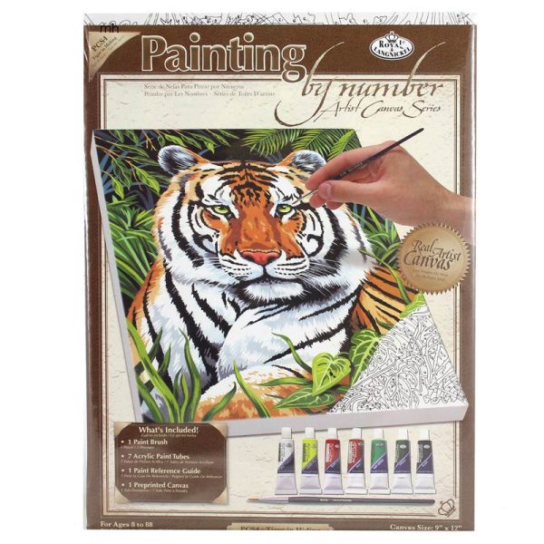Paint by numbers Tiger from Royal and Langnickel