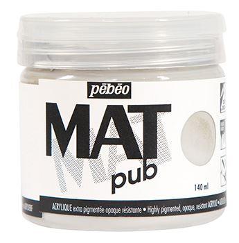 Pebeo Mat Pub acrylic paint 140ml warm grey
