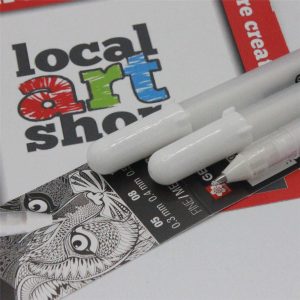sakura pen set 3 bright white gelly roll pens