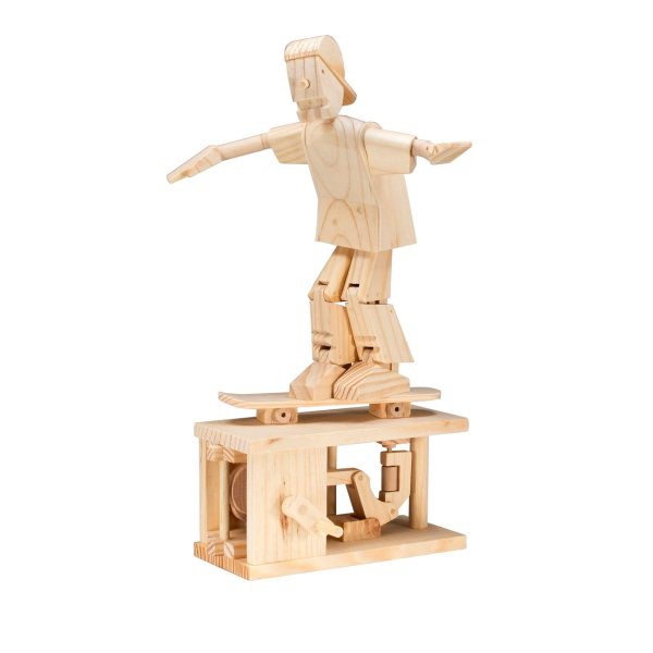 timberkit moving wooden skateboarder kit