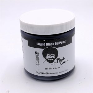 Bob Ross 237ml liquid oil paint black basecoat medium