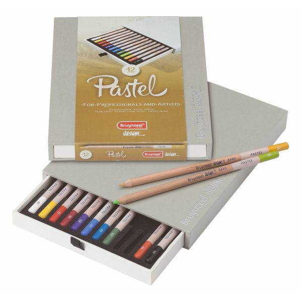 12 pastel pencil set arists assorted colour