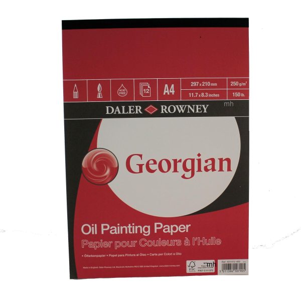 Daler Rowney Georgian oil painting paper A4 250 GSM pad